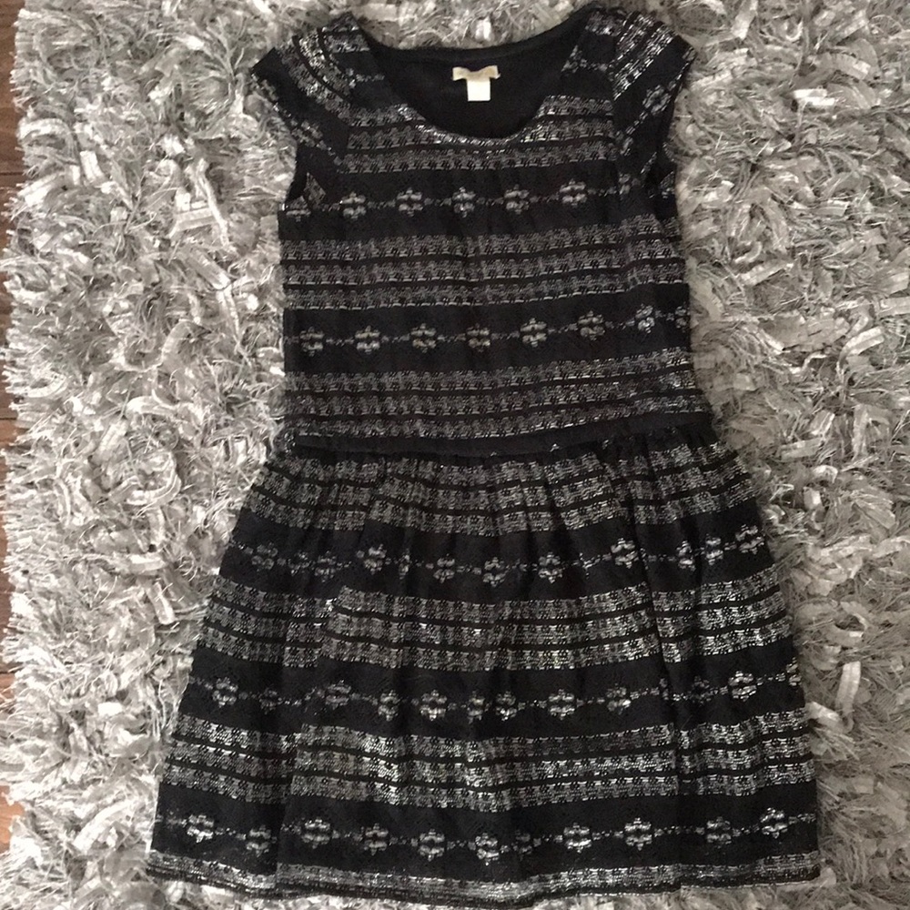 Girls Black and Silver Dress